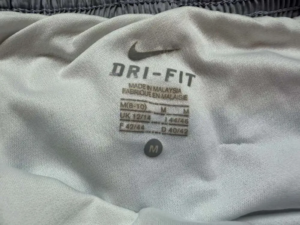 Nike Dri-FIT Geometric Pattern grey/white/navy blue Women's Athletic Run Shorts